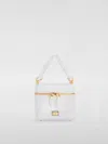 Dolce & Gabbana Sicily Leather Handbag With Iconic Logo Plate In Weiss