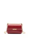 Dolce & Gabbana Marlene Leather Shoulder Bag In Red