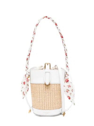 Dolce & Gabbana Mini Bag With Adjustable Strap And Vintage Brass Closure In White