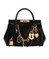 Dolce & Gabbana Mini Charm-detail Tote Bag In Black