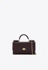 Dolce & Gabbana Mini Dauphine Leather Top Handle Bag In Purple