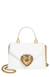 Dolce & Gabbana Mini Devotion Bag In Optical White