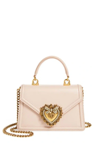 DOLCE & GABBANA DOLCE&GABBANA MINI DEVOTION LEATHER TOP HANDLE BAG