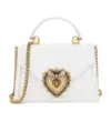 Dolce & Gabbana Mini Devotion Top-handle Bag In White