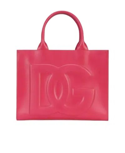 Dolce & Gabbana Mini Dg Daily Tote Bag In Red