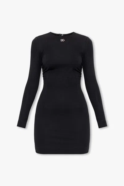 Dolce & Gabbana Mini Dress In Black