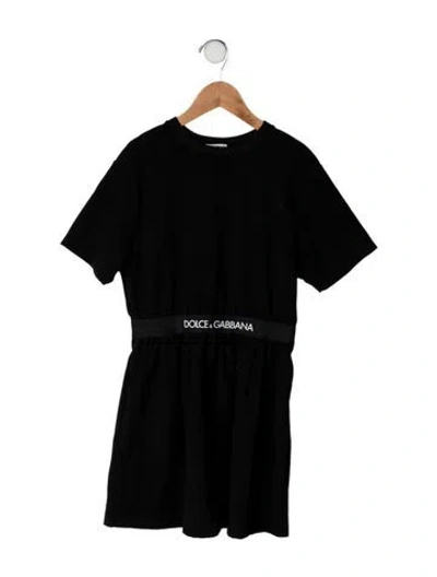 Pre-owned Dolce & Gabbana Kids' Mini Dress In Black