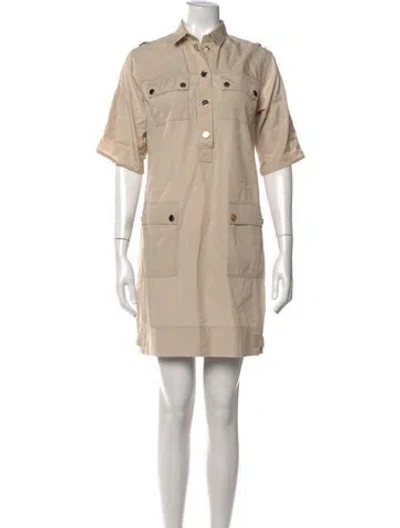Pre-owned Dolce & Gabbana Mini Dress In Neutral