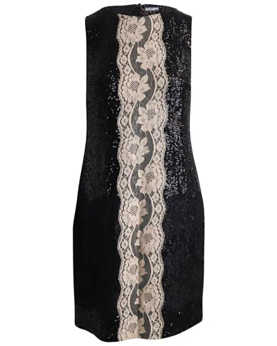 Dolce & Gabbana Mini Dress With Lace (authentic Pre-loved) In Black