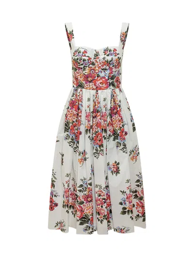Dolce & Gabbana Mini Floral Suit With Paint Detail In Multi