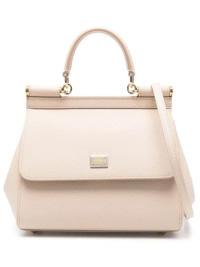 Dolce & Gabbana Mini Front Flap Bag With Double Magnet Closure In Pink