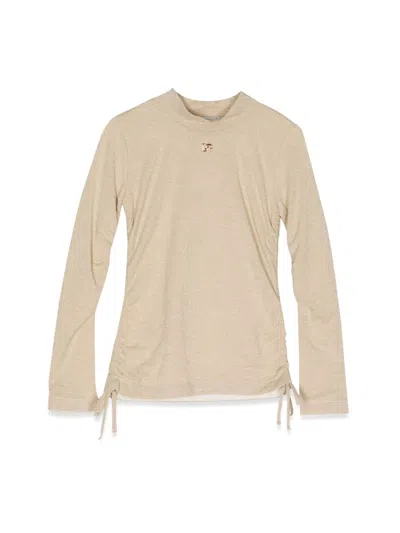 Dolce & Gabbana Mini Glamour Sweater For Girls In Gold