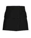 Dolce & Gabbana Double-breasted Mini Skirt In Black