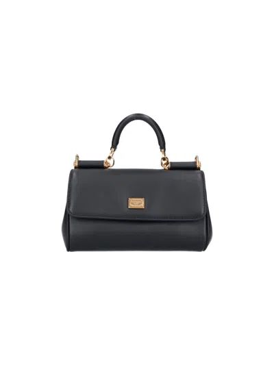 Dolce & Gabbana Mini Handbag "my Sicily" In Black