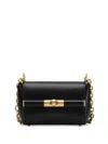 Dolce & Gabbana 'marlene' Black Shoulder Bag With Twist Lock In 80999 Black