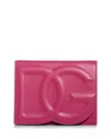 Dolce & Gabbana Dg Leather Flap Crossbody Bag In Lillac