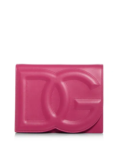 DOLCE & GABBANA MINI LEATHER SHOULDER BAG