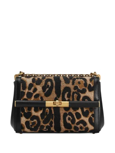 Dolce & Gabbana Mini Marlene City Cross Body Bag In Brown
