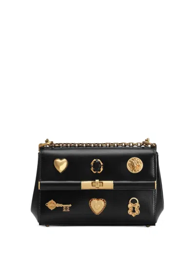 Dolce & Gabbana Mini Marlene City Shoulder Bag In Black