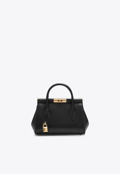 Dolce & Gabbana Mini Marlene Day Top Handle Bag In Black