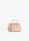 Dolce & Gabbana Women Marlene Mini Leather Handbag In Pink