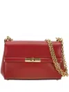 Dolce & Gabbana Marlene Red Shoulder Bag With Twist Lock In Leather Woman