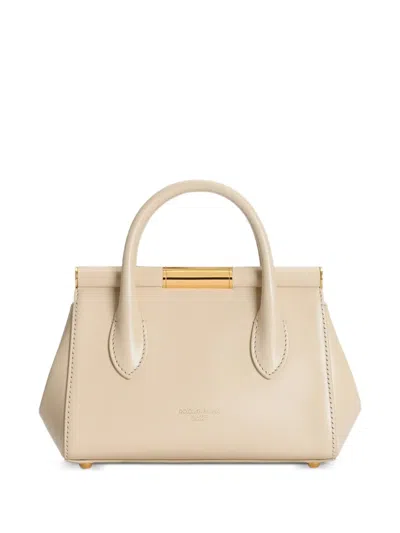 Dolce & Gabbana Mini Marlene Tote Bag In Neutral