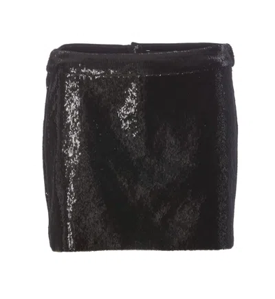 DOLCE & GABBANA MINI SEQUINS SKIRT
