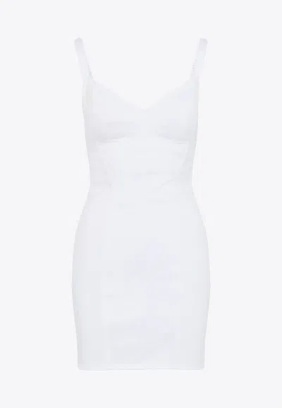 Dolce & Gabbana Mini Sheath Dress In White