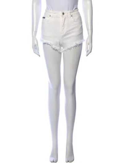 Pre-owned Dolce & Gabbana Mini Shorts In White