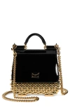 Dolce & Gabbana Mini Sicily Box Cage Shoulder Bag In 87530 Gold/ Black