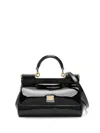 Dolce & Gabbana Mini Sicily Cross Body Bag In Black