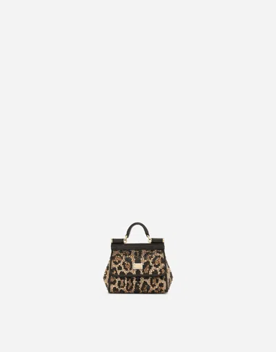 Dolce & Gabbana Mini Sicily Handbag In Leo_new