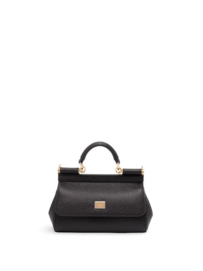 Dolce & Gabbana Mini `sicily` Handbag In Black