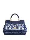 Dolce & Gabbana Maiolica Print Mini Sicily Bag
