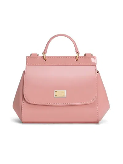 Dolce & Gabbana Kids' Mini Sicily Tote Bag In Pink