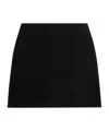 Dolce & Gabbana Lace-trimmed Mini Skirt In Black