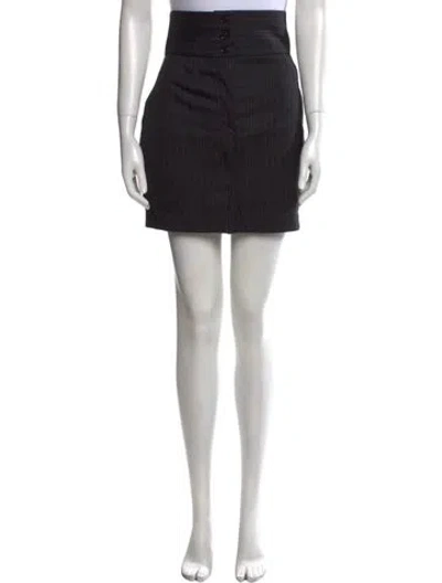Pre-owned Dolce & Gabbana Mini Skirt In Black