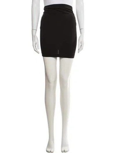 Pre-owned Dolce & Gabbana Mini Skirt In Black