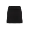 Dolce & Gabbana Wool-blend Tweed Miniskirt In Black