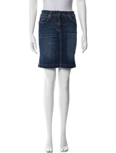 Pre-owned Dolce & Gabbana Mini Skirt In Blue