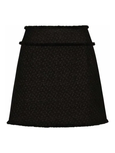 DOLCE & GABBANA MINIFALDA - NEGRO