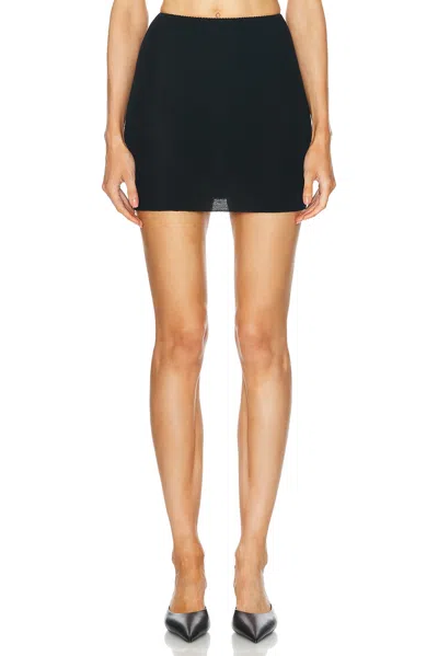 Dolce & Gabbana Mini Skirt In Nero