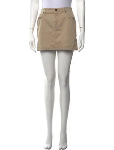 Pre-owned Dolce & Gabbana Mini Skirt In Neutrals