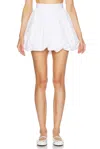 Dolce & Gabbana Bubble-silhouette Cotton Miniskirt In Optical White