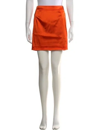 Pre-owned Dolce & Gabbana Mini Skirt In Orange