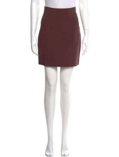 Pre-owned Dolce & Gabbana Mini Skirt W/ Tags In Brown