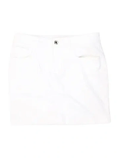 Pre-owned Dolce & Gabbana Mini Skirt In White