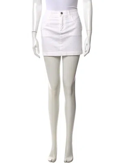 Pre-owned Dolce & Gabbana Mini Skirt In White