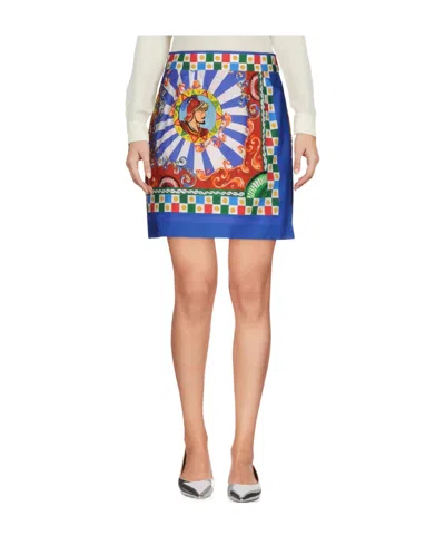 Dolce & Gabbana Mini Skirts In Blue